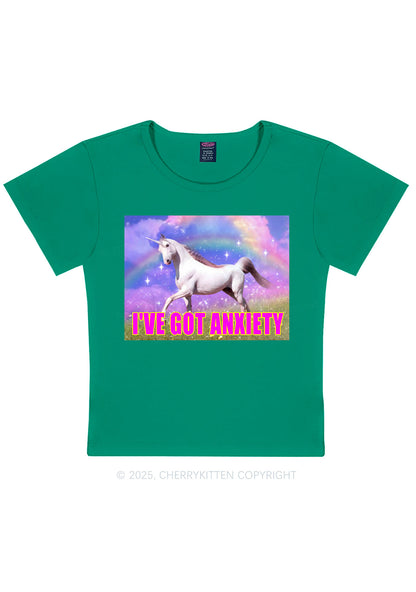I've Got Anxiety Y2K Baby Tee Cherrykitten