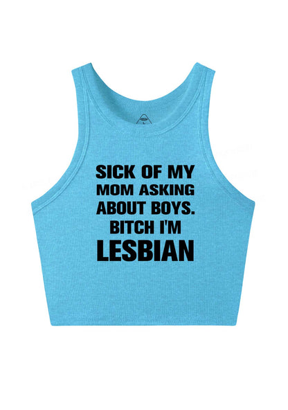 Bxxch Im Lesbian Pride Y2K Crop Tank Top Cherrykitten