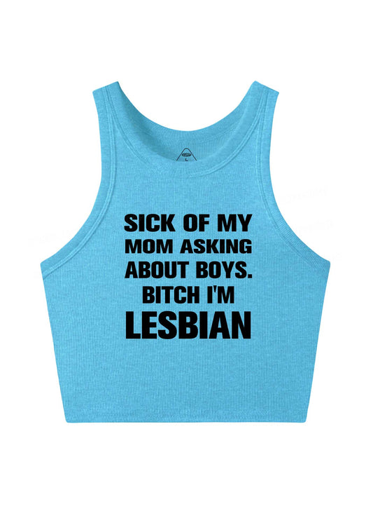 Bxxch Im Lesbian Pride Y2K Crop Tank Top Cherrykitten