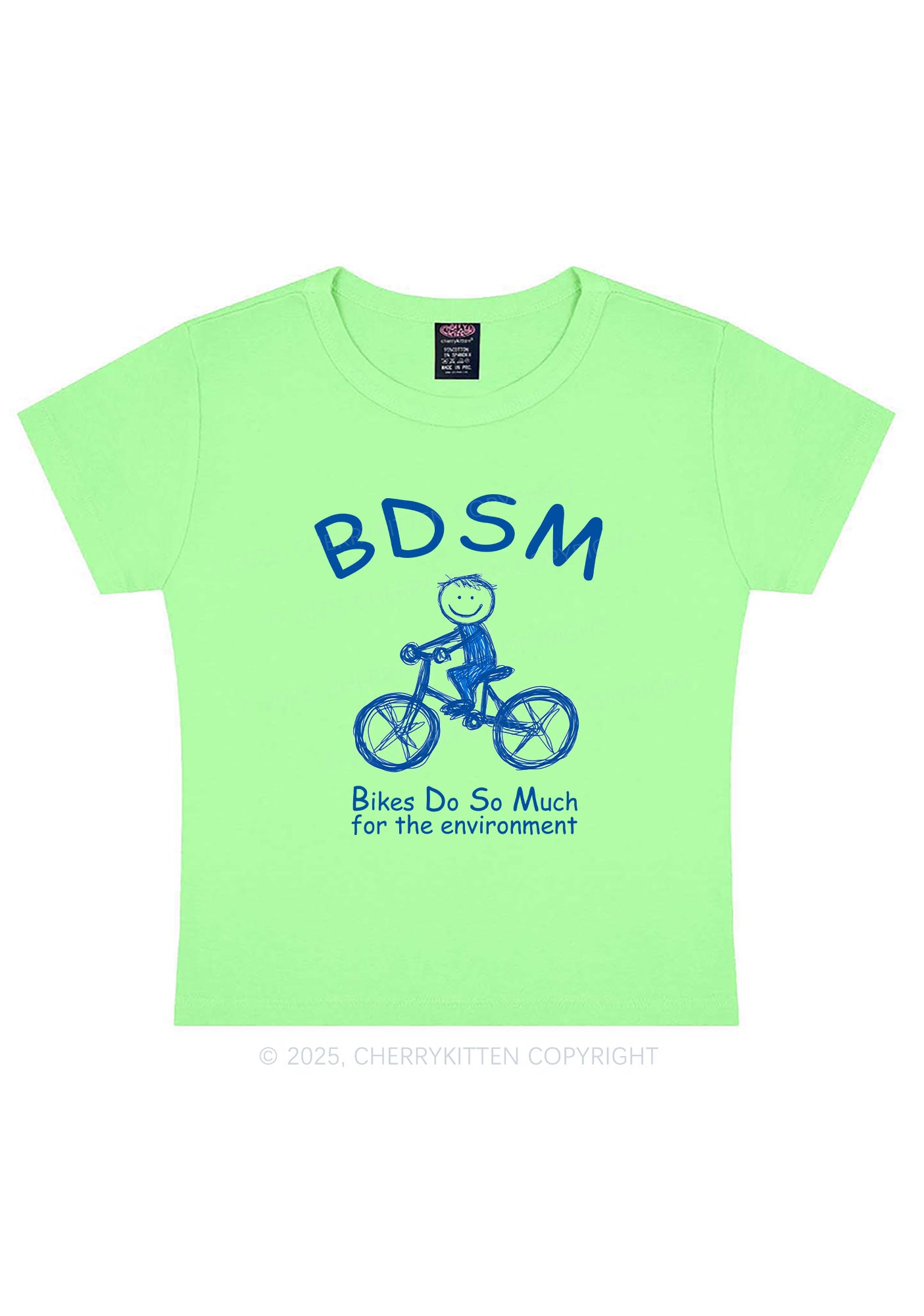 Bikes Do Much Environment Y2K Baby Tee Cherrykitten