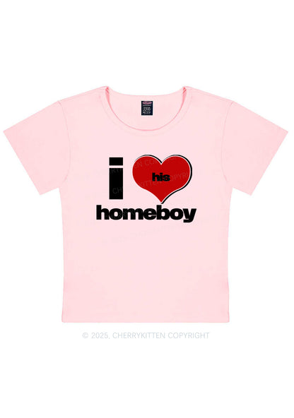 I Love His Homeboy Y2K Baby Tee Cherrykitten