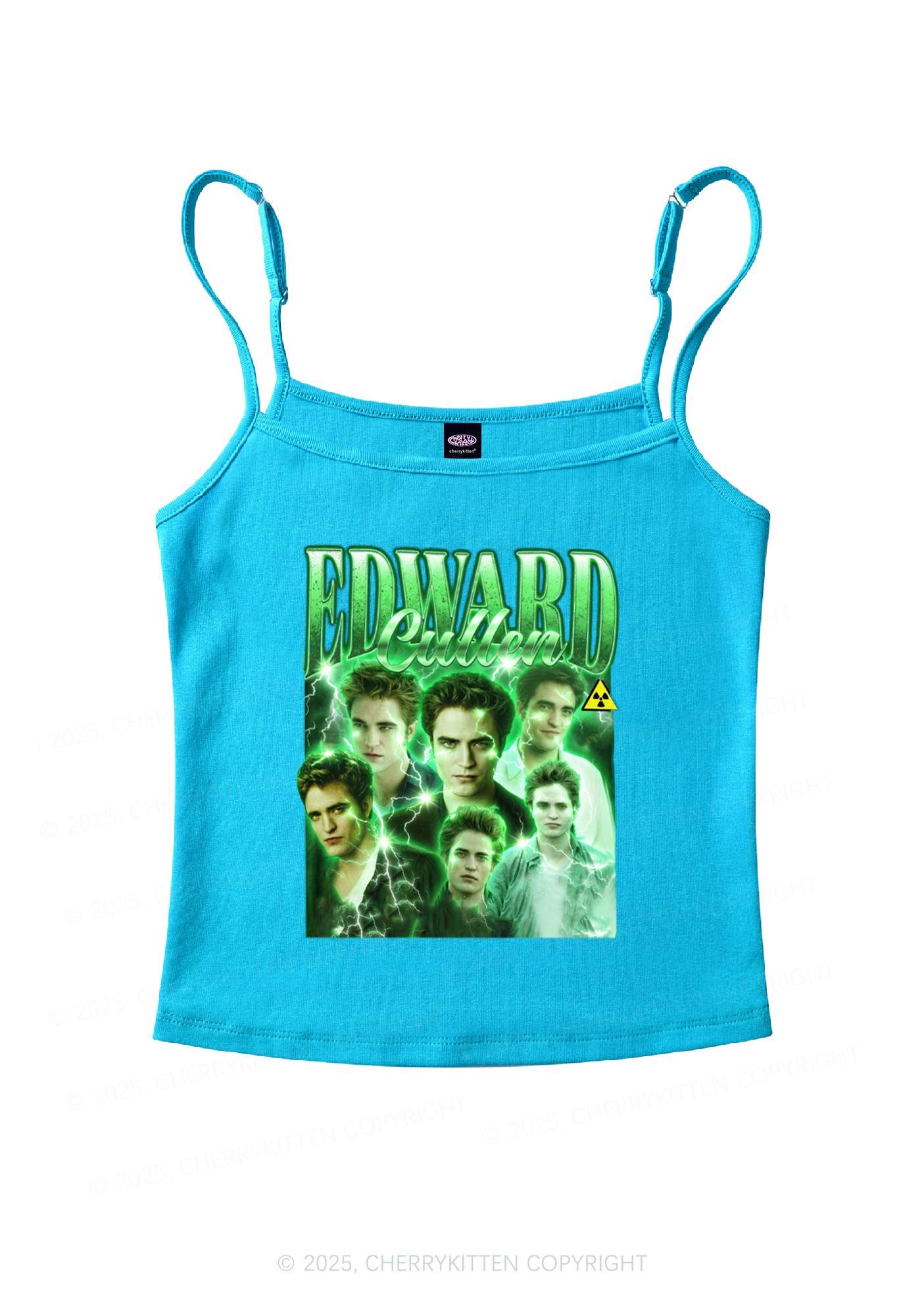 EC Green Lightning Y2K Spaghetti Strap Cami Cherrykitten