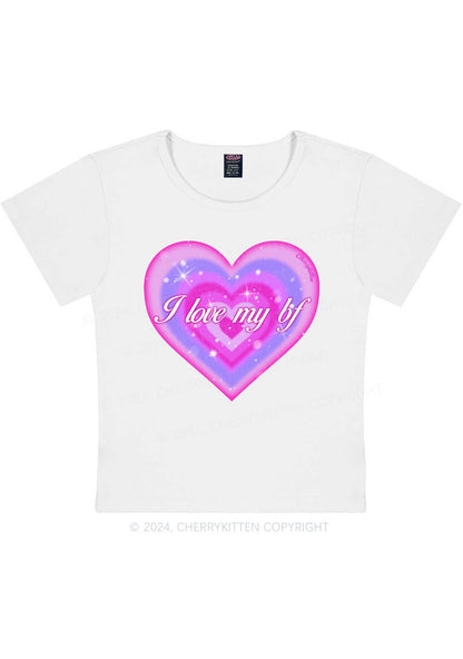 I Love My BF Heart Y2K Valentine's Day Baby Tee Cherrykitten