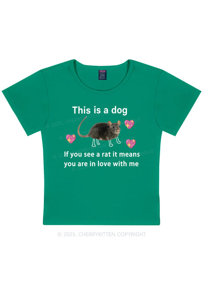 If You See Rat Y2K Baby Tee Cherrykitten