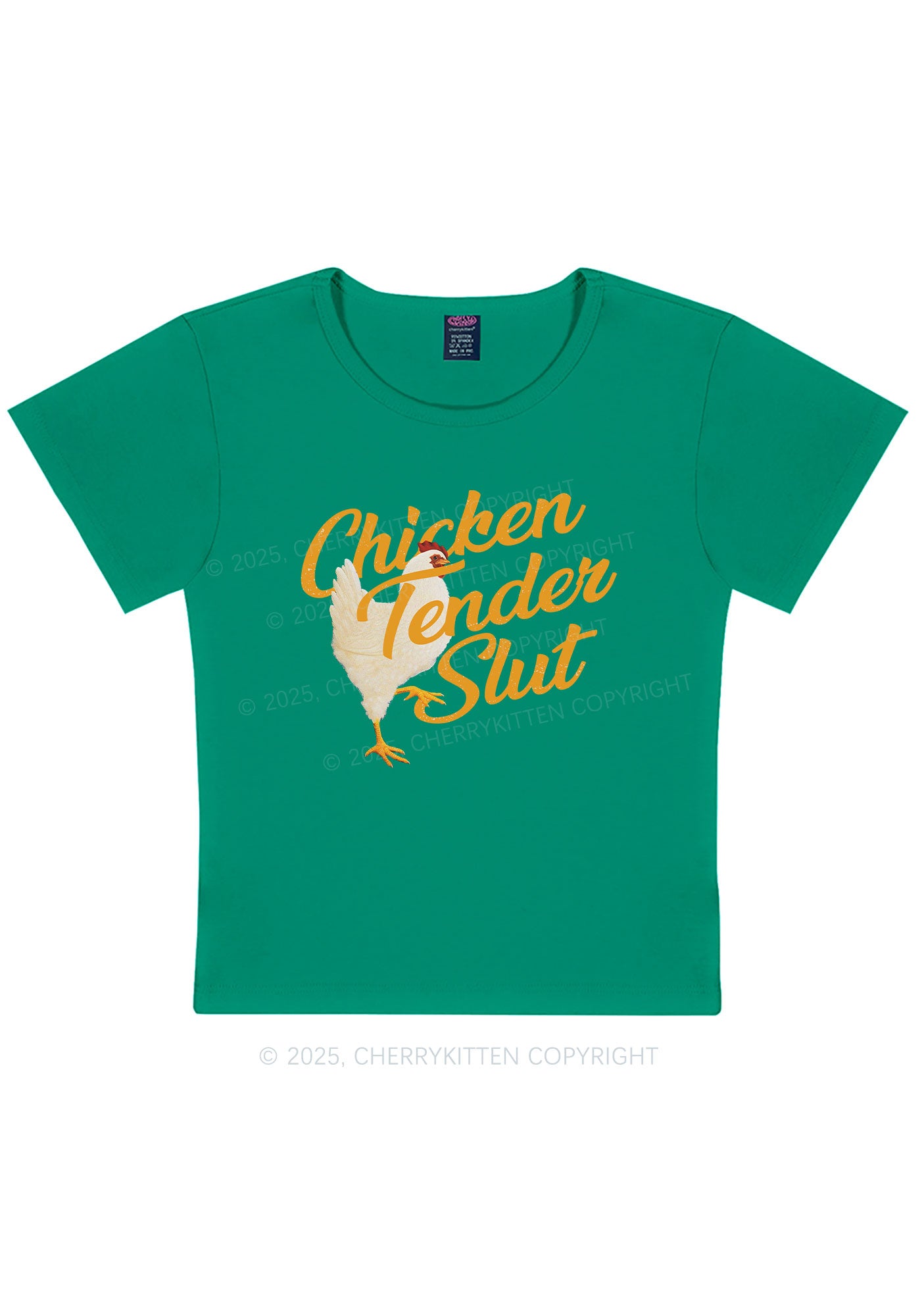 Chicken Tender Slxt Y2K Baby Tee Cherrykitten