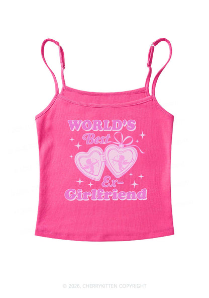 Worlds Best Ex GF Valentine's Day Y2K Spaghetti Strap Cami Cherrykitten