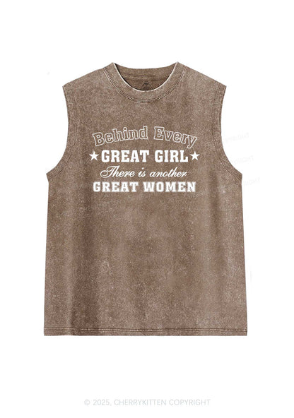 Great Girl Great Women Pride Y2K Washed Muscle Tank Cherrykitten