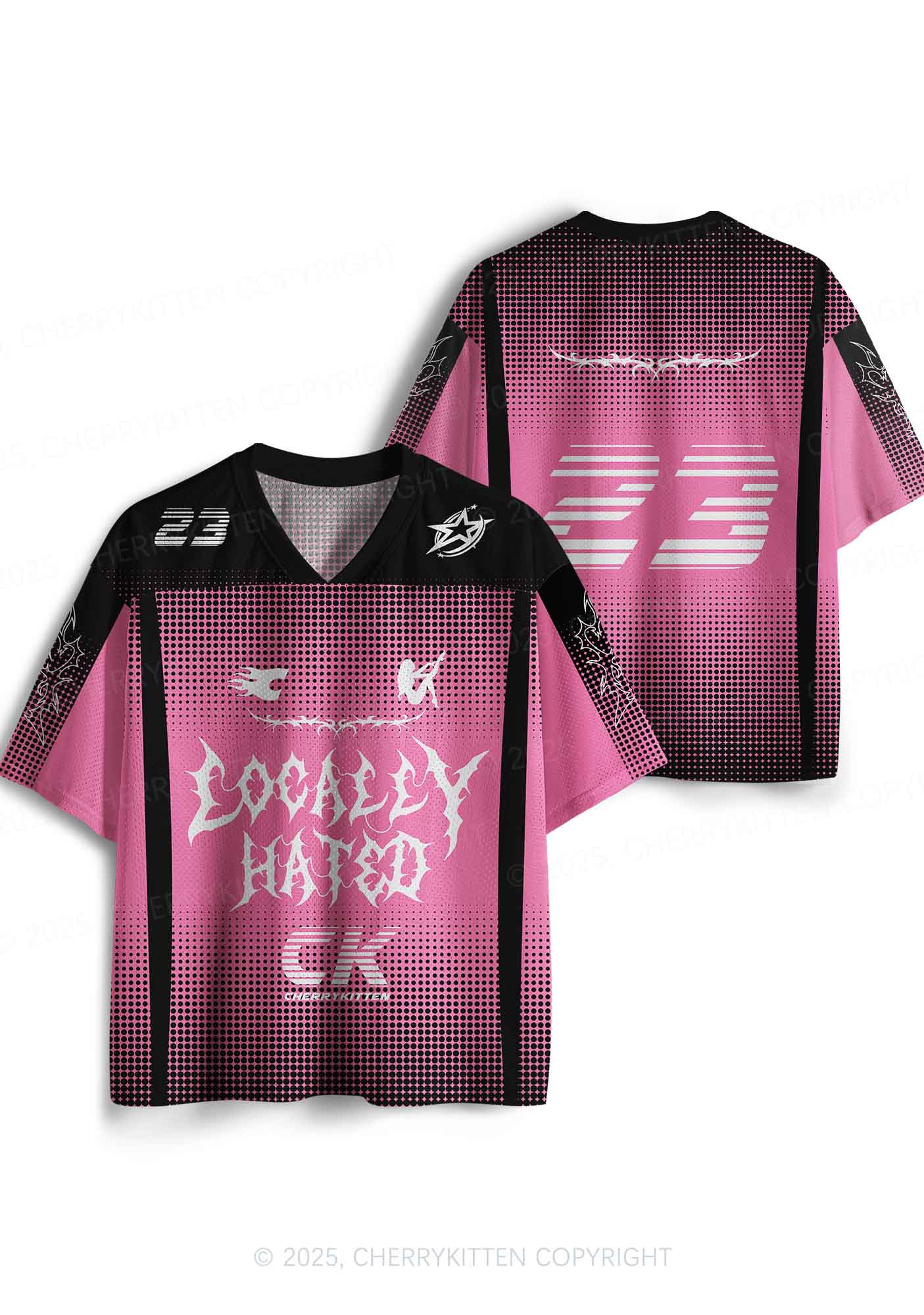 Custom Locally Hated Y2K Sport Jersey Shirts Cherrykitten