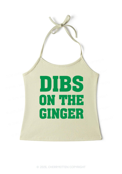 Dibs On The Ginger St Patricks Y2K Halter Neck Cami Cherrykitten