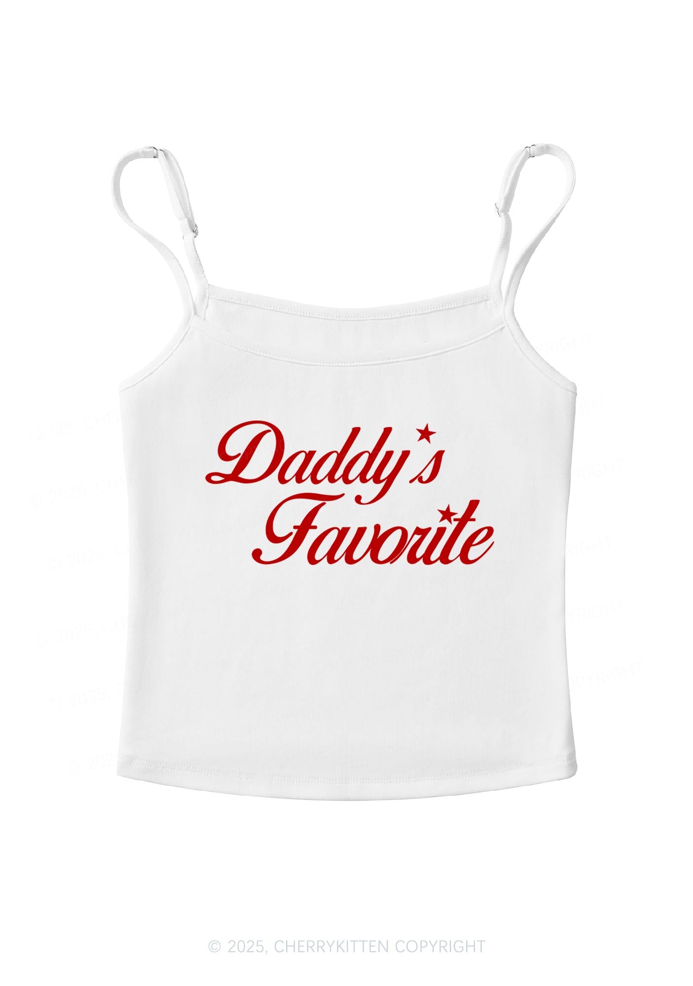 Daddys Favorite Y2K Spaghetti Strap Cami Cherrykitten