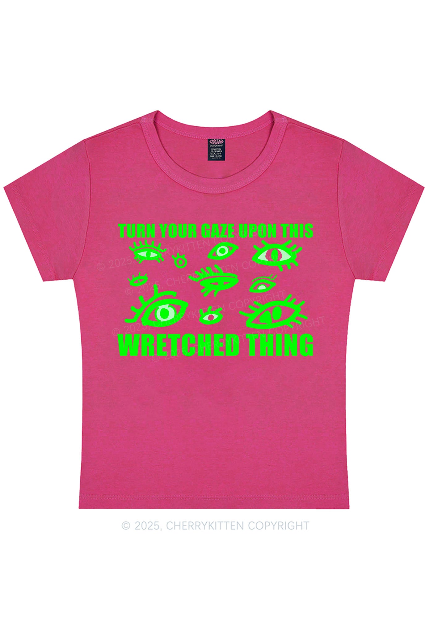 Turn Your Gaze Upon This Y2K Baby Tee Cherrykitten