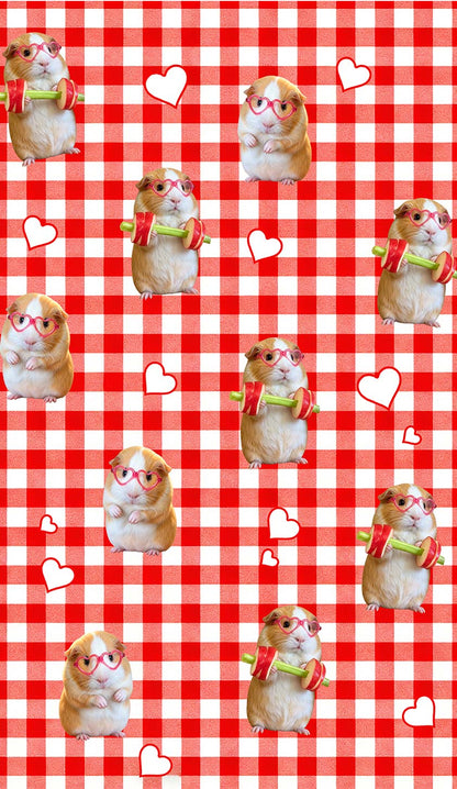 Gym Guinea Pig Red Plaid Y2K Phone Case Cherrykitten