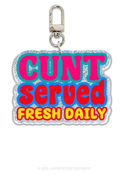 Cxnt Served 1Pc Y2K Glitter Keychain Cherrykitten