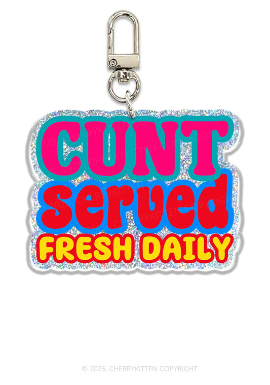 Cxnt Served 1Pc Y2K Glitter Keychain Cherrykitten