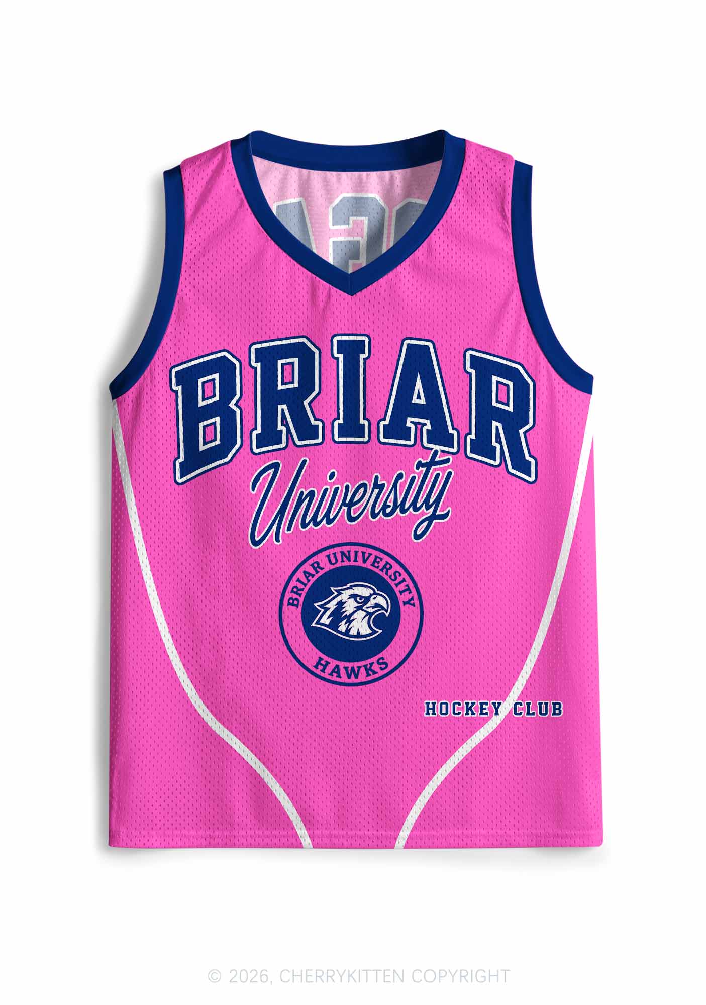 Pink Hockey Team JL Y2K Sport Jersey Tank Cherrykitten