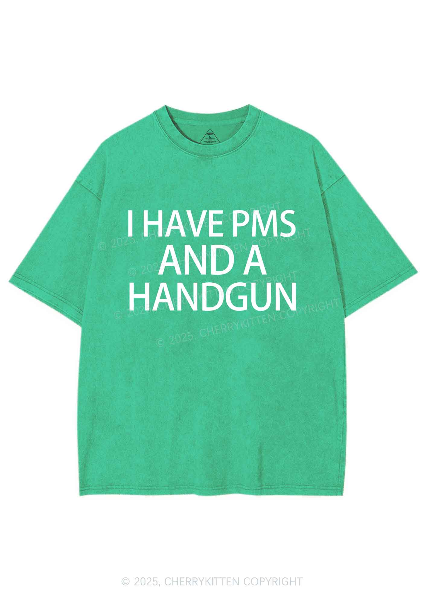 I Have Pms Y2K Shirts Washed Tee Cherrykitten