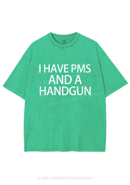 I Have Pms Y2K Shirts Washed Tee Cherrykitten