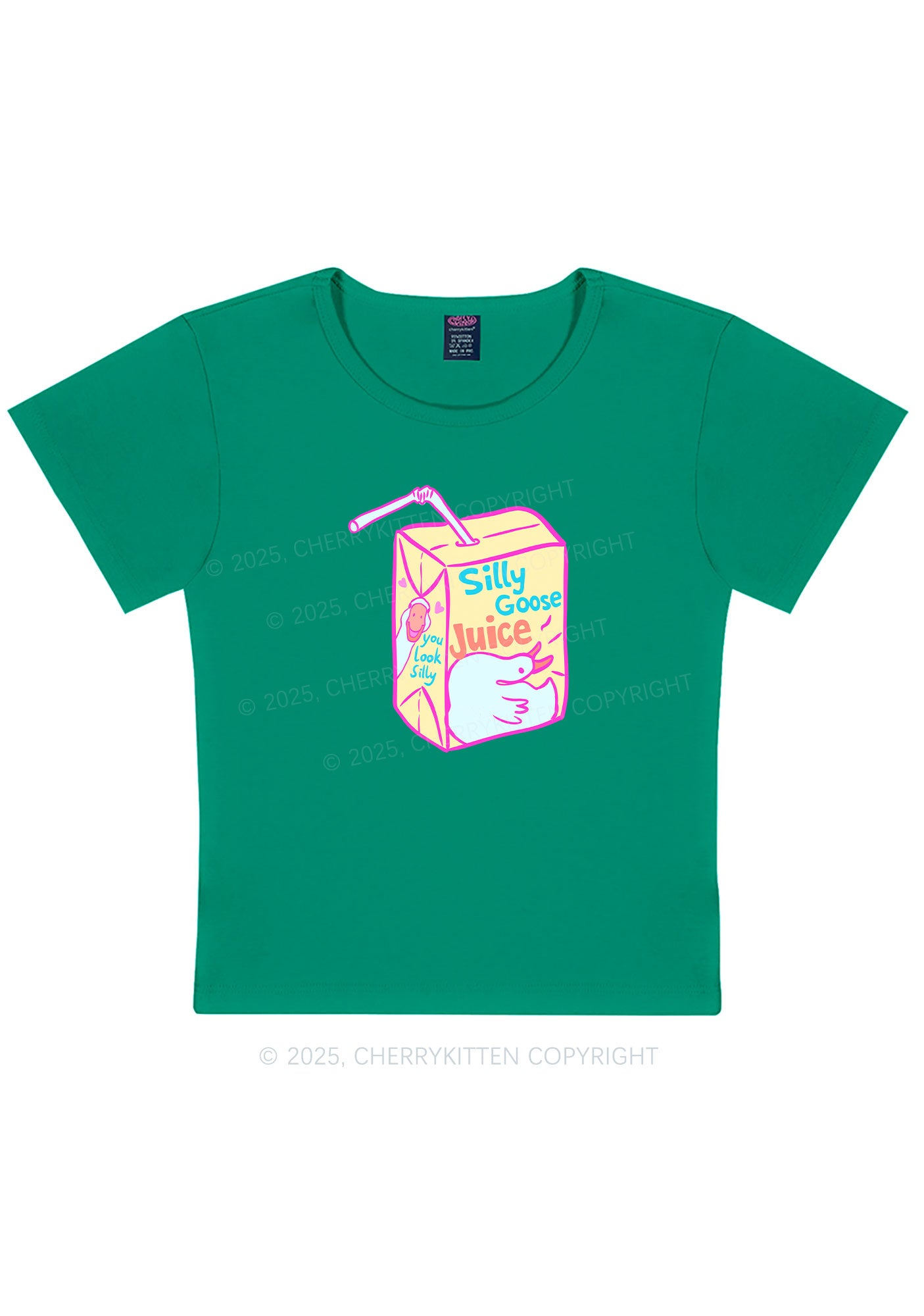 Look Silly Goose Juice Y2K Baby Tee Cherrykitten