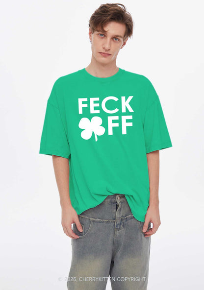 Feck Off St Patricks Y2K Washed Tee Cherrykitten