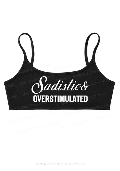 Sadistic Overstimulated Y2K Super Crop Cami Cherrykitten