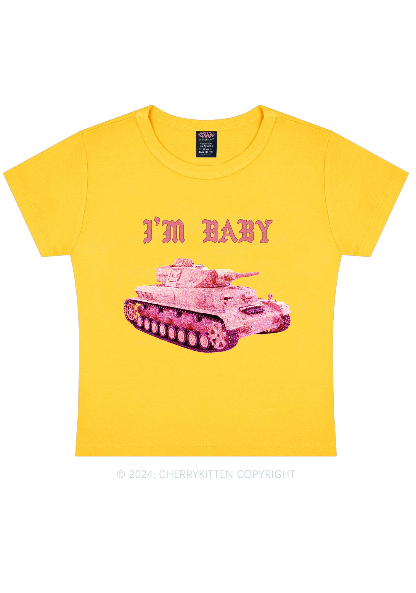I'm Baby Tank Y2K Baby Tee Cherrykitten