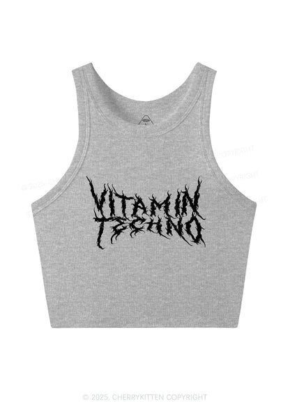 Vitamin Techno Y2K Crop Tank Top Cherrykitten