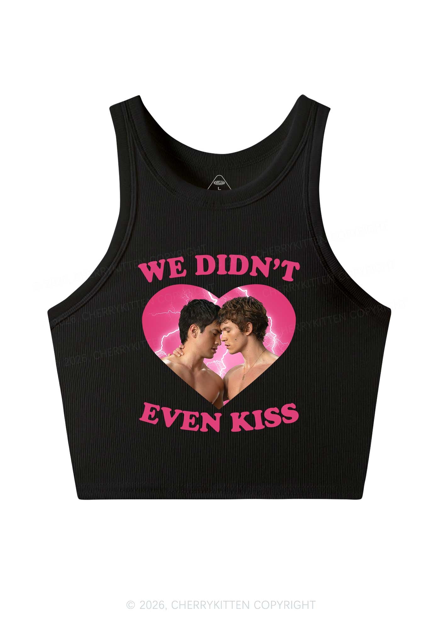 We Didnt Even Kiss Each Other HR Y2K Crop Tank Top Cherrykitten