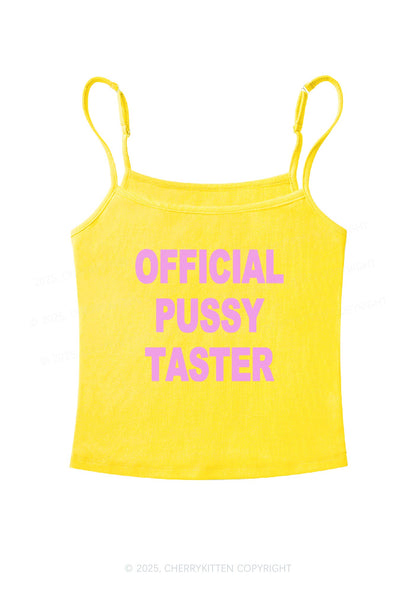 Official Puxxy Taster Y2K Spaghetti Strap Cami Cherrykitten