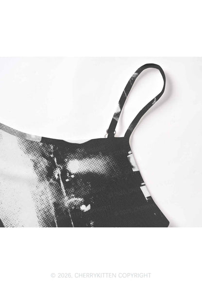DJ Nun Y2K Mesh Cami Tank Cherrykitten