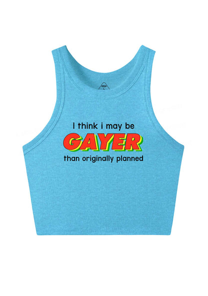 I May Be Gayer Pride Y2K Crop Tank Top Cherrykitten