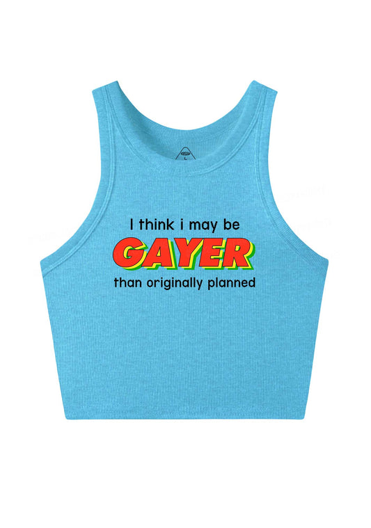 I May Be Gayer Pride Y2K Crop Tank Top Cherrykitten