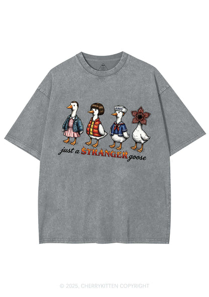 Just A Stranger Goose Y2K Shirts Washed Tee Cherrykitten