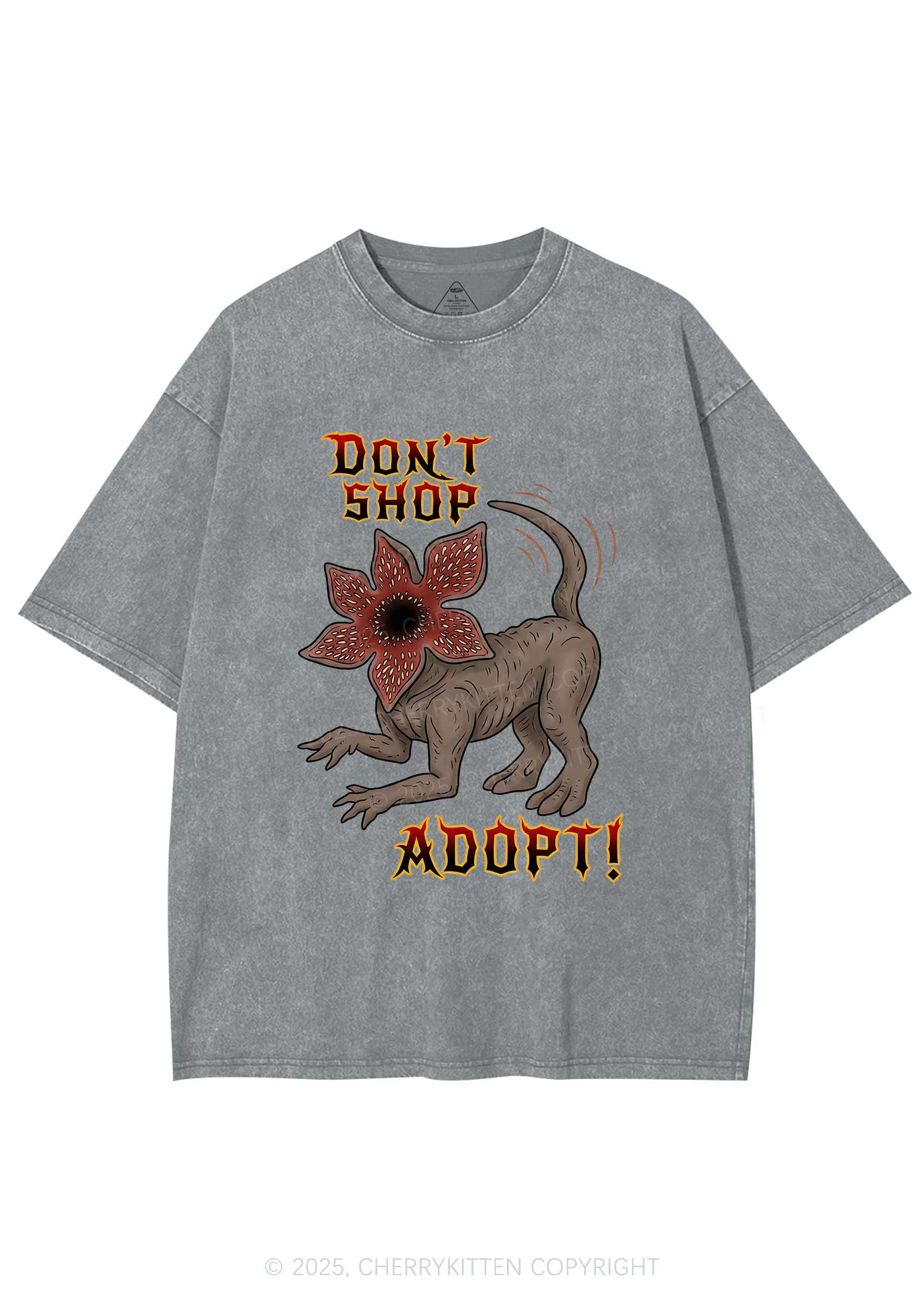 Dont Shop Adopt Y2K Shirts Washed Tee Cherrykitten