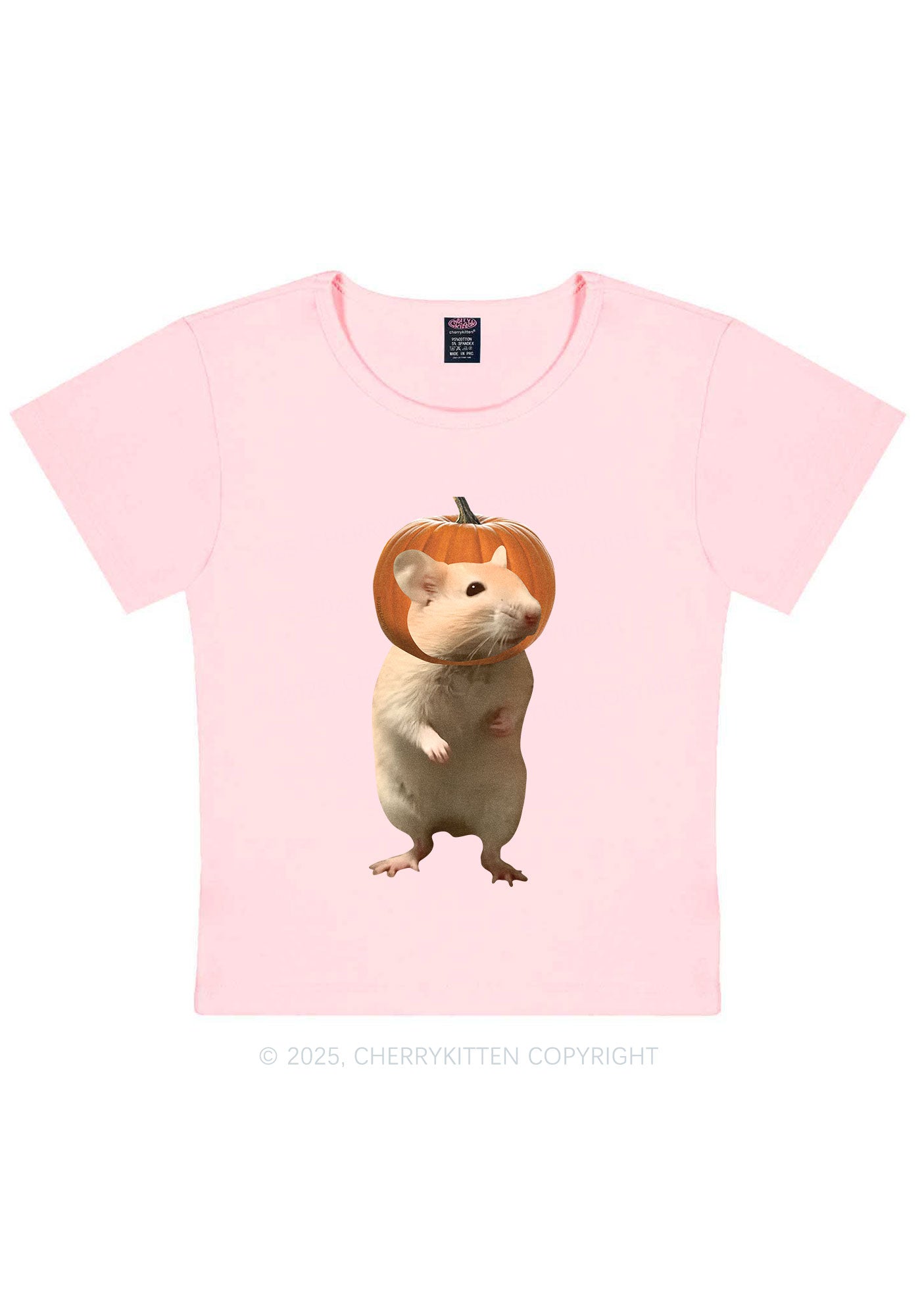 Halloween Silly Ratz Y2K Baby Tee Cherrykitten