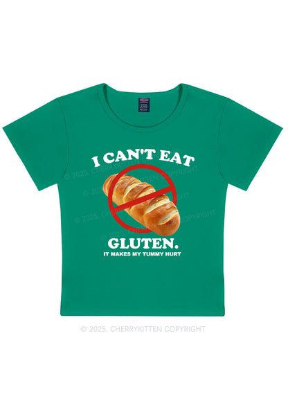 I Cant Eat Gluten Y2K Baby Tee Cherrykitten