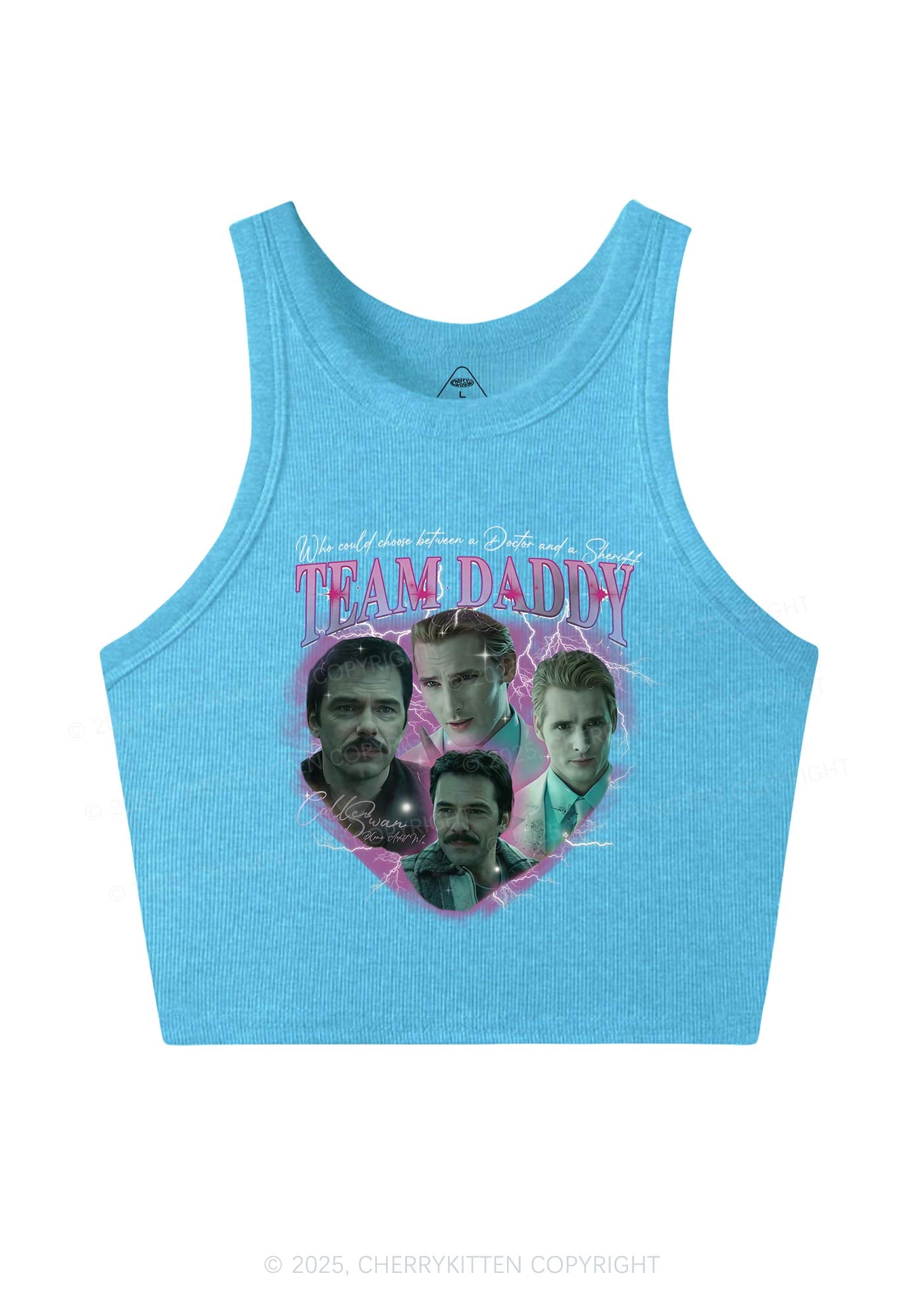 Team Daddy Y2K Crop Tank Top Cherrykitten