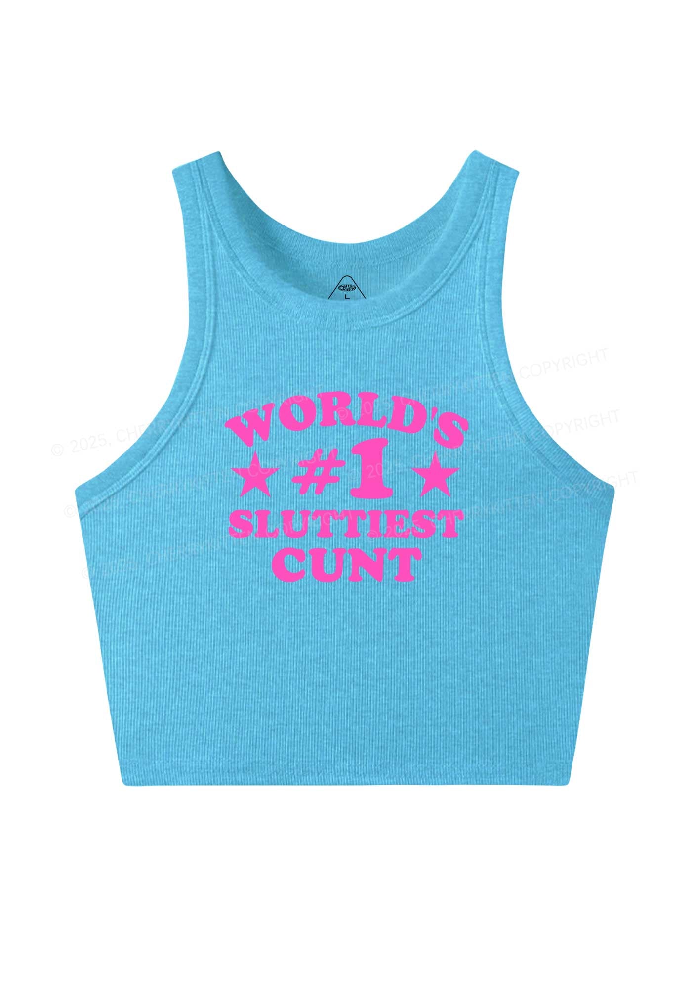 Worlds First Slxttiest Cxxt Y2K Crop Tank Top Cherrykitten