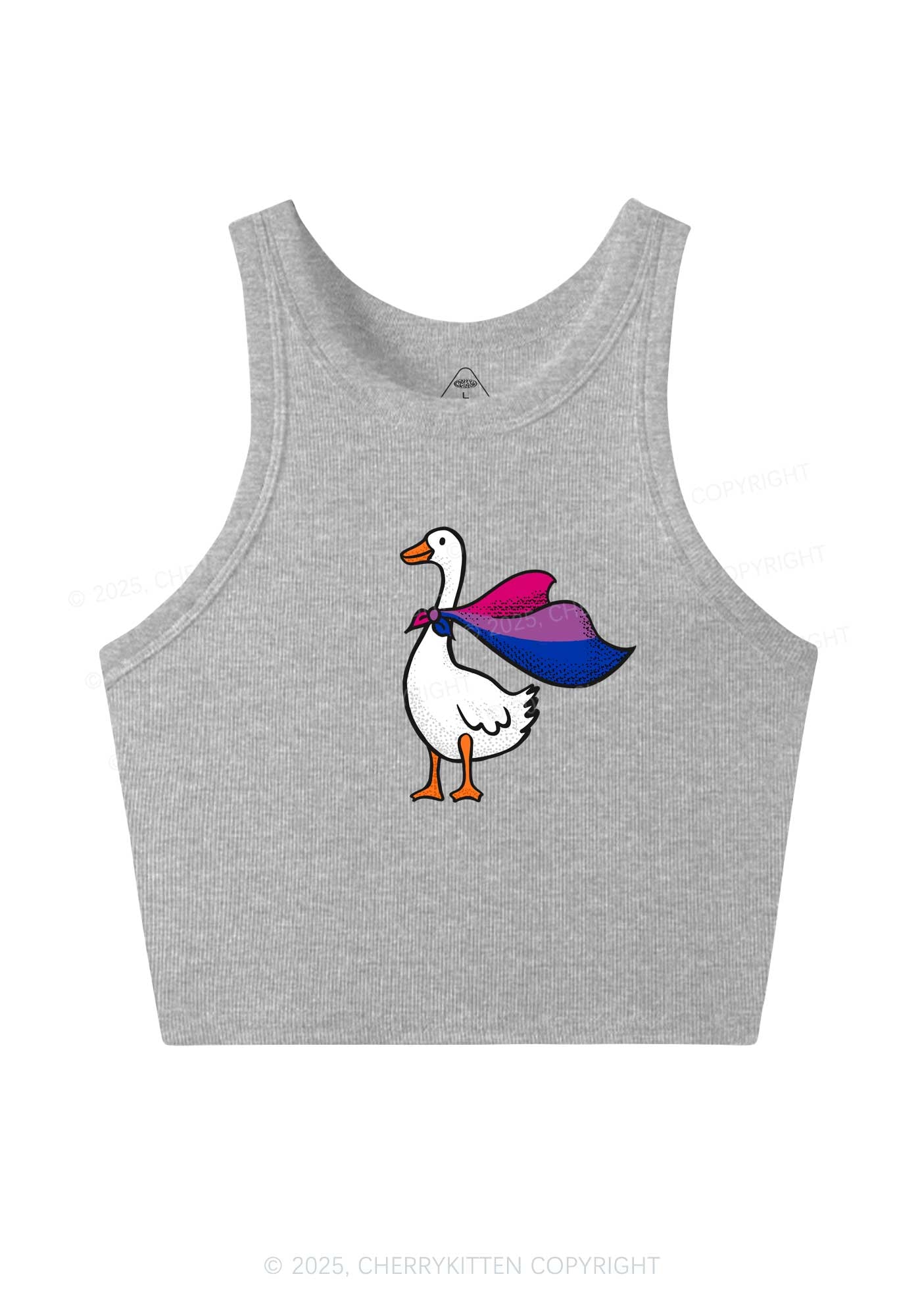 Bisexual Goose Pride Y2K Crop Tank Top Cherrykitten
