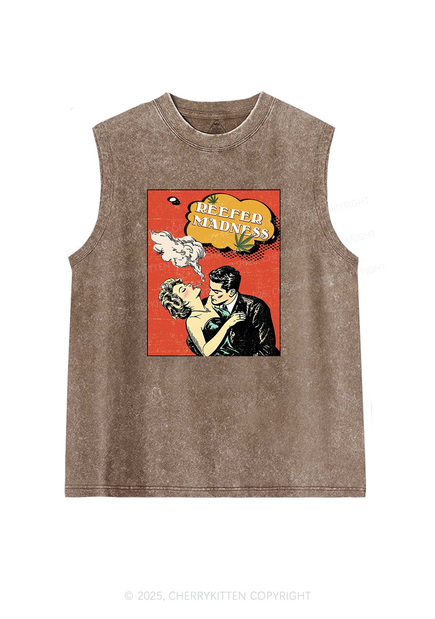 Smoke Madness Y2K Washed Muscle Tank Cherrykitten