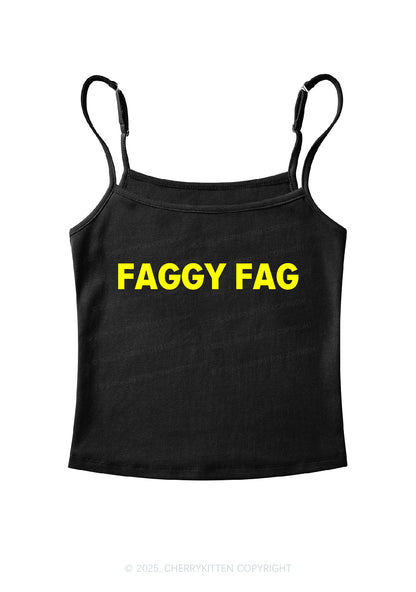 Faggy Fag Pride Y2K Spaghetti Strap Cami Cherrykitten