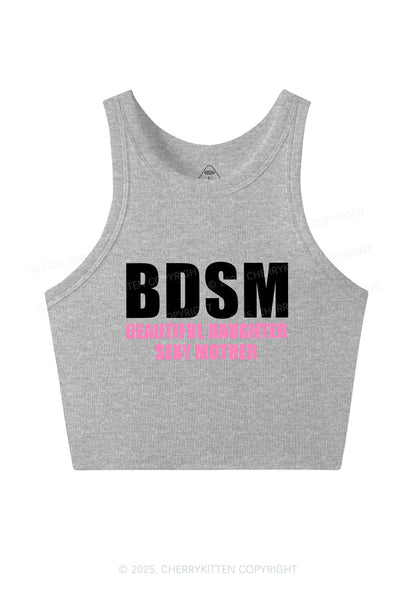 BDSM Daughter Mother Y2K Crop Tank Top Cherrykitten
