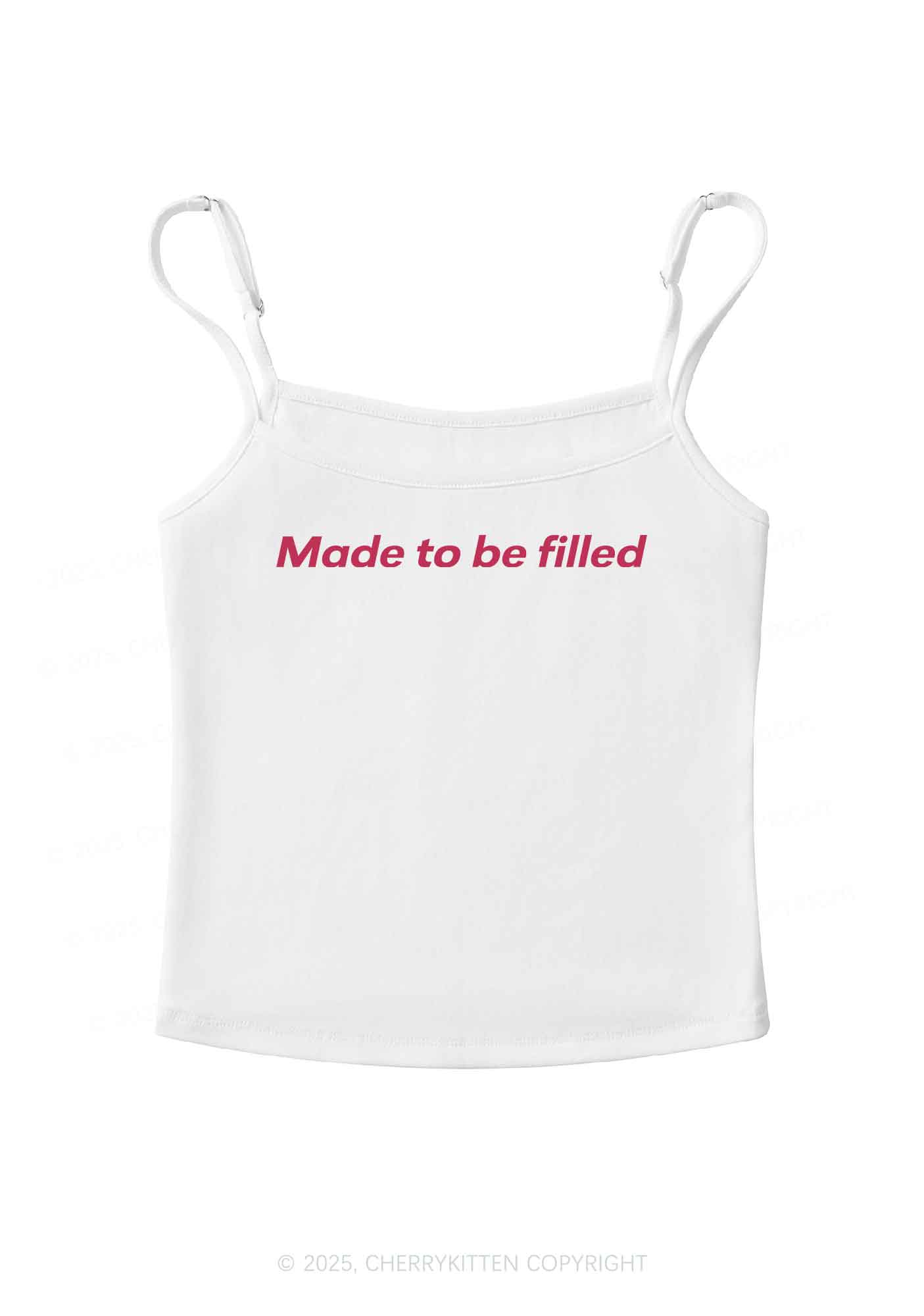 Made To Be Filled Y2K Spaghetti Strap Cami Cherrykitten