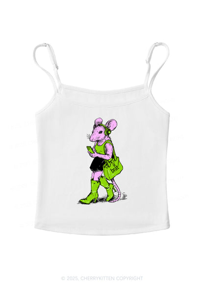 Brat Girl Y2K Spaghetti Strap Cami Cherrykitten