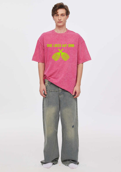 Pickleball Couple Y2K Valentine's Day Washed Tee Cherrykitten