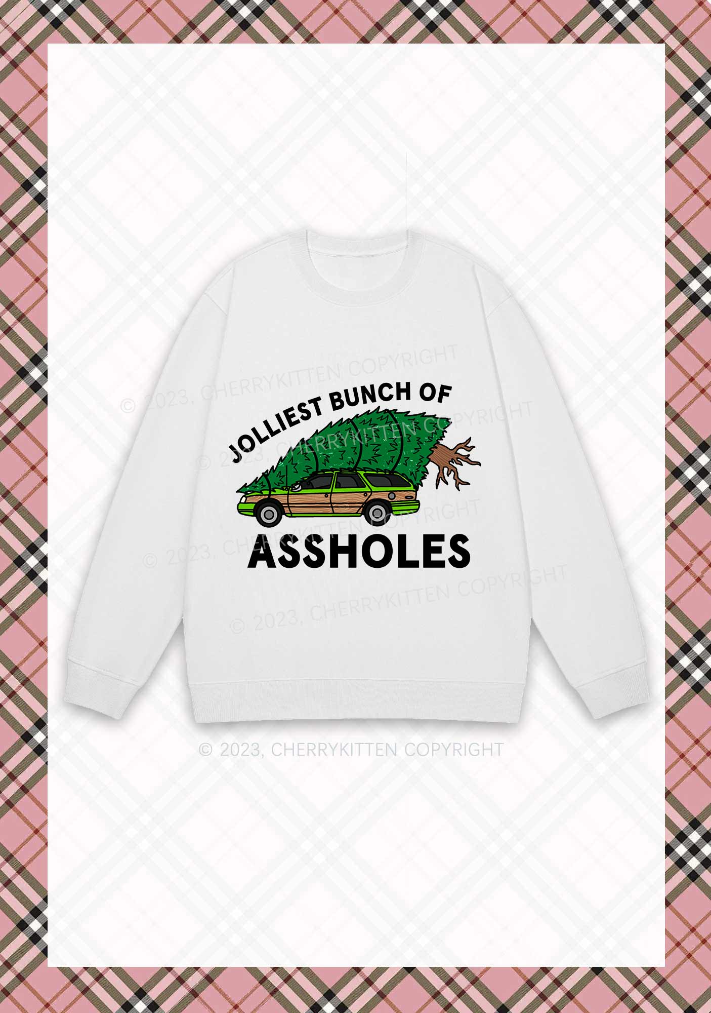 Jolliest Brunch Christmas Y2K Sweatshirt Cherrykitten