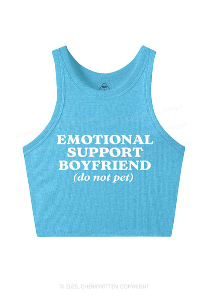 Emotional Support Boyfriend Valentine's Day Y2K Crop Tank Top Cherrykitten