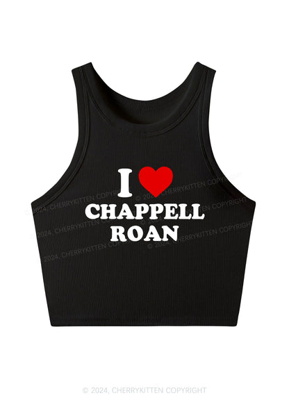 I Love CR Y2K Crop Tank Top Cherrykitten