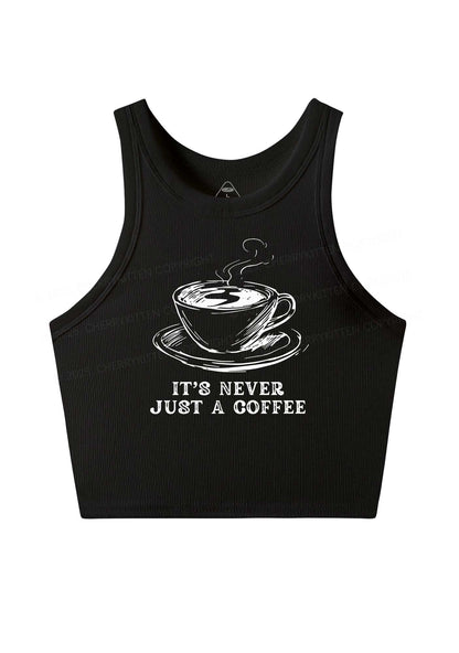 Its Never Just Coffee Pride Y2K Crop Tank Top Cherrykitten