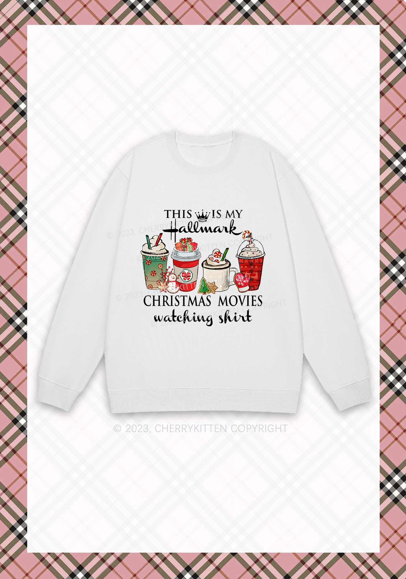 Christmas Movies Watching Shirt Y2K Sweatshirt Cherrykitten