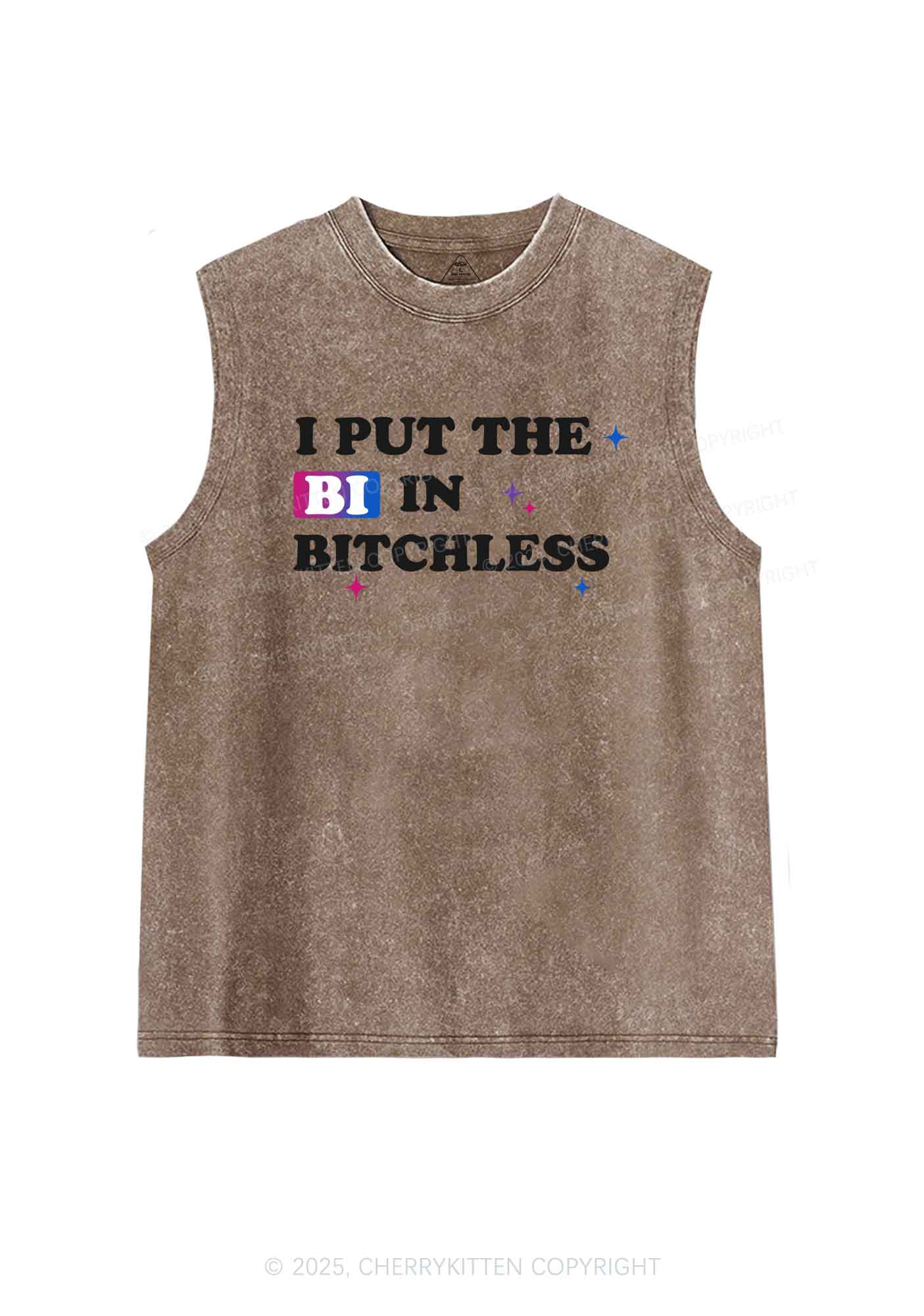 Put BI In Bxxchless Pride Y2K Washed Muscle Tank Cherrykitten